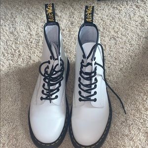 Women's White Dr Martens 1460